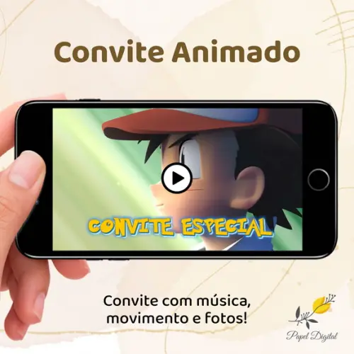 Convite Animado (vídeo) Pokemon