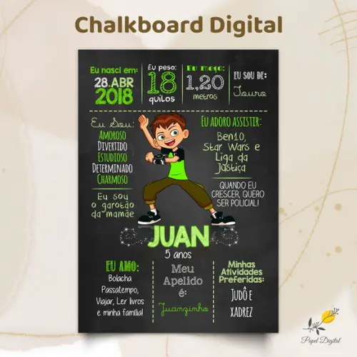 Chalkboard Digital Ben10