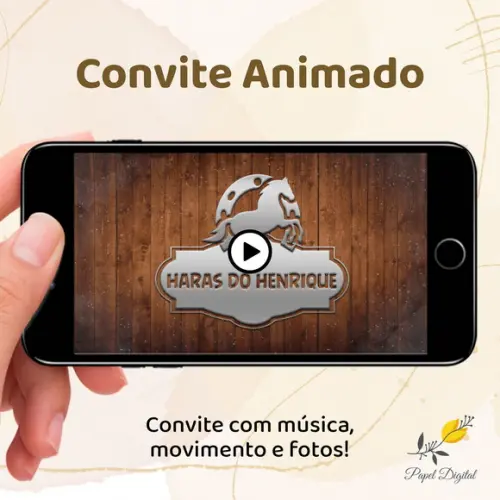 Convite Animado (vídeo) Cavalinho Haras