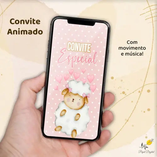Convite Animado (vídeo) Ovelhinha