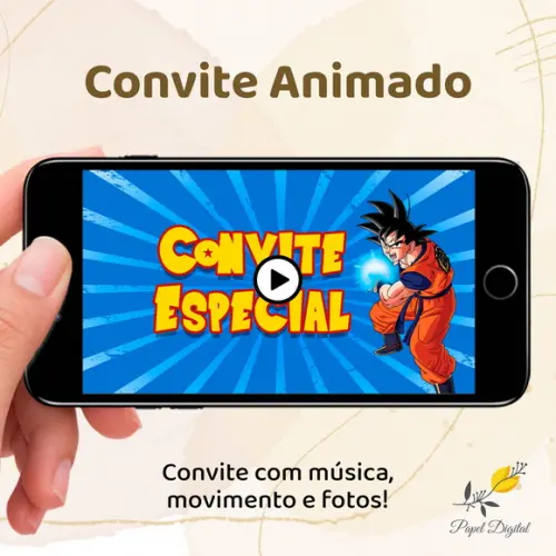 Convite Animado (vídeo) Dragon Ball Z