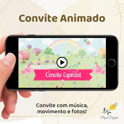 Convite Animado (vídeo) Jardim