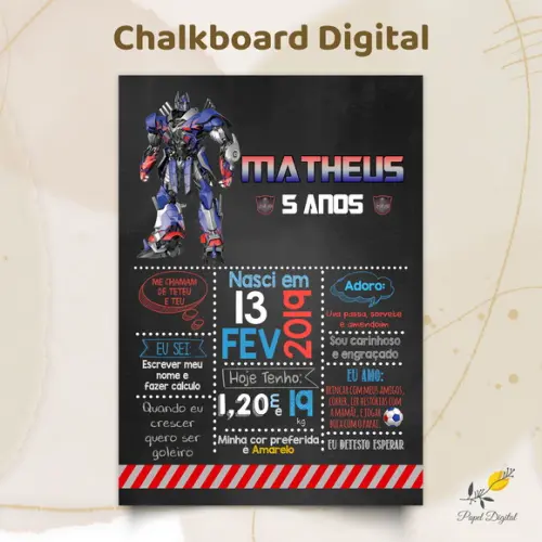 Chalkboard Digital Transformers Modelo 2