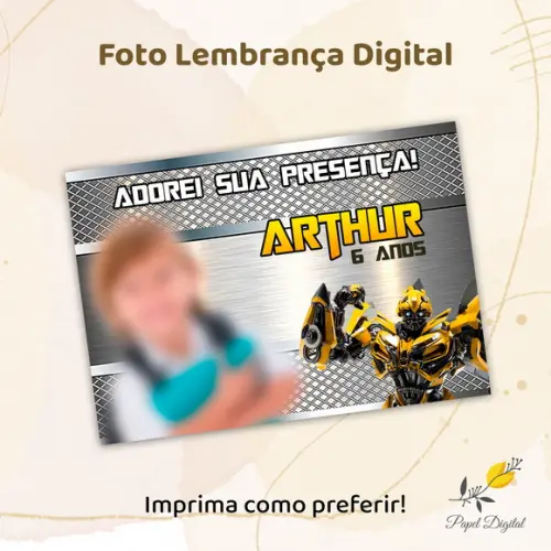 Foto Lembrança Digital Transformers