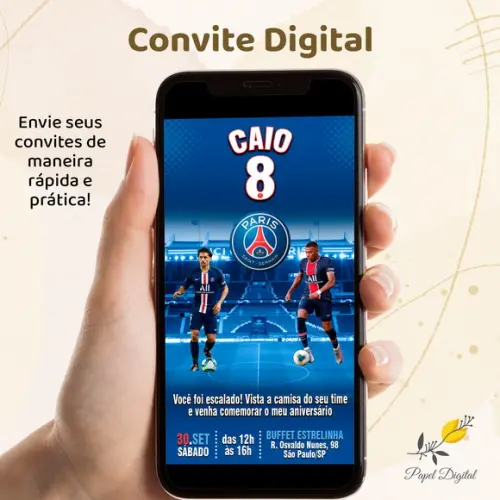 Convite Digital Psg Modelo 1