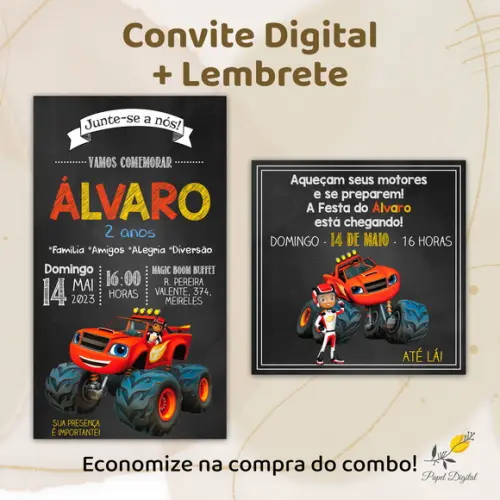 Convite + Lembrete Blaze