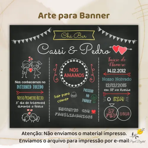 Banner Digital Chá Bar Modelo 4