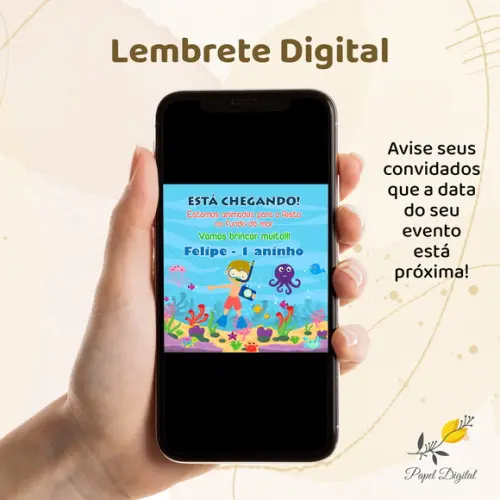 Lembrete Digital Fundo do Mar