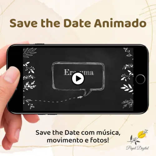 Save The Date Animado (vídeo) Casamento Modelo 1
