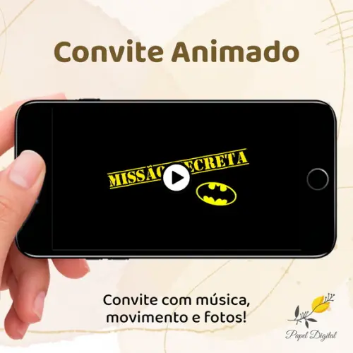 Convite Animado (vídeo) Batman
