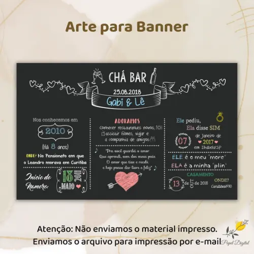 Banner Digital Chá Bar Modelo 2