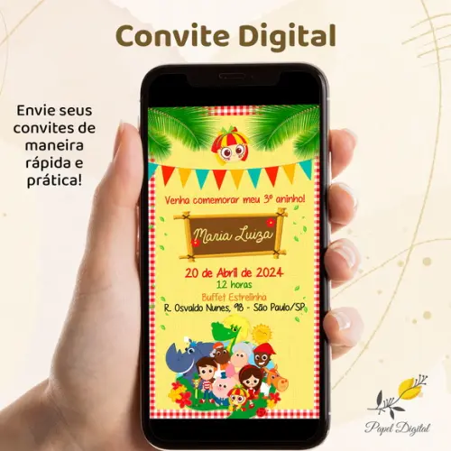 Convite Digital Sítio do Picapau Amarelo