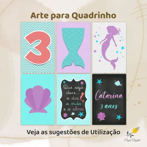 Kit Digital Quadrinhos Sereia (arquivo Digital)