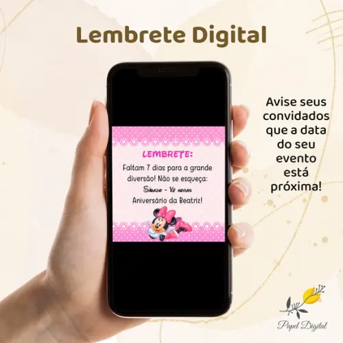Lembrete Digital Minnie Modelo 1