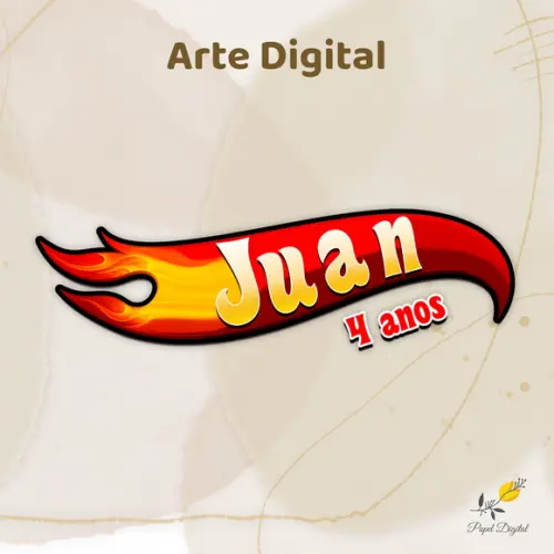 Logotipo Digital Hot Wheels com Nome da Criança