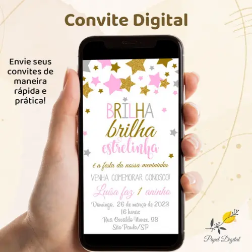 Convite Digital Aniversário Infantil Modelo6