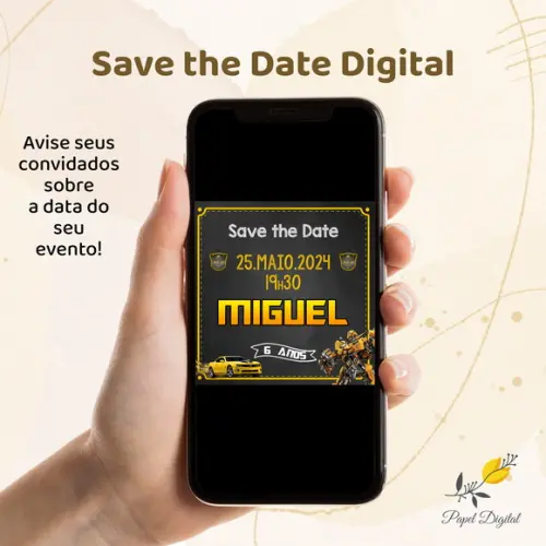 Save The Date Digital Transformers Modelo 1