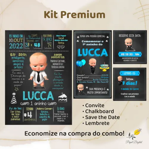 Kit Premium Poderoso Chefinho
