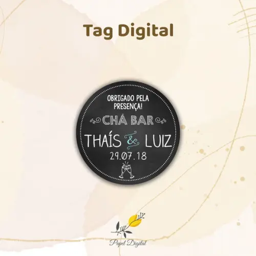 Tag Digital Chá Bar Modelo 1
