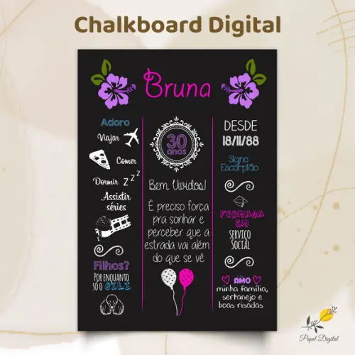 Chalkboard Digital Modelo 13