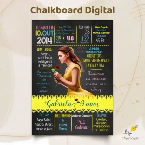 Chalkboard Digital Bela Modelo 4