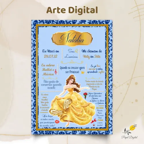 Arte Digital Princesa Bela