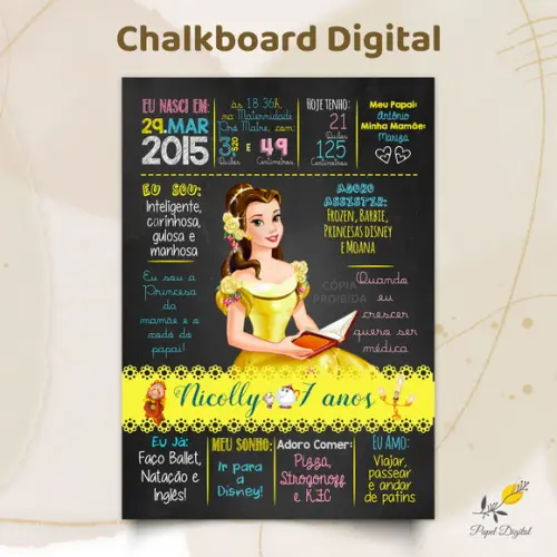 Chalkboard Digital Bela Modelo 3