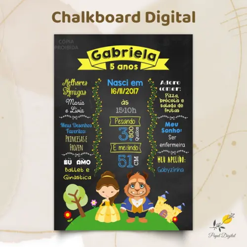 Chalkboard Digital Bela Modelo 2
