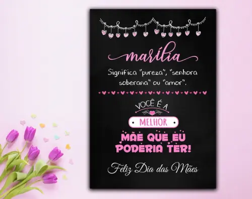Chalkboard Digital Dia das Mães Modelo 5