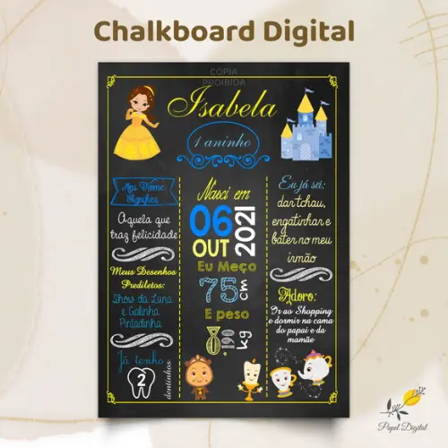 Chalkboard Digital Bela Modelo 1