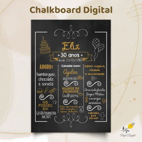 Chalkboard Digital Modelo 9