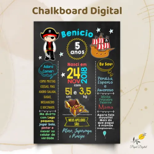 Chalkboard Digital Pirata