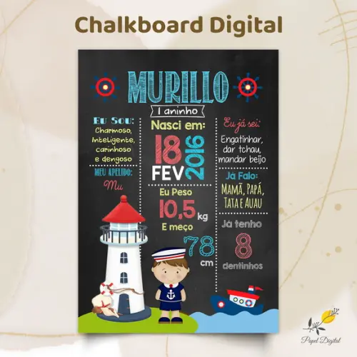 Chalkboard Digital Marinheiro