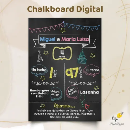 Chalkboard Digital Modelo 8
