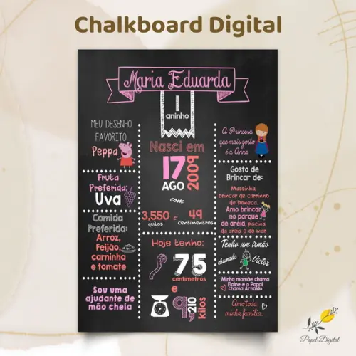 Chalkboard Digital Modelo 3