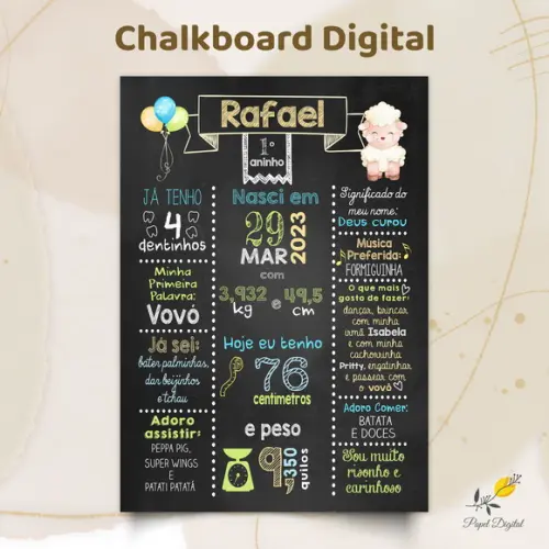 Chalkboard Digital Ovelhinha