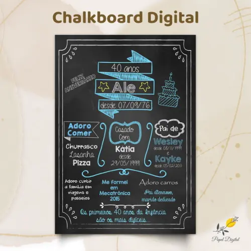Chalkboard Digital Modelo 4