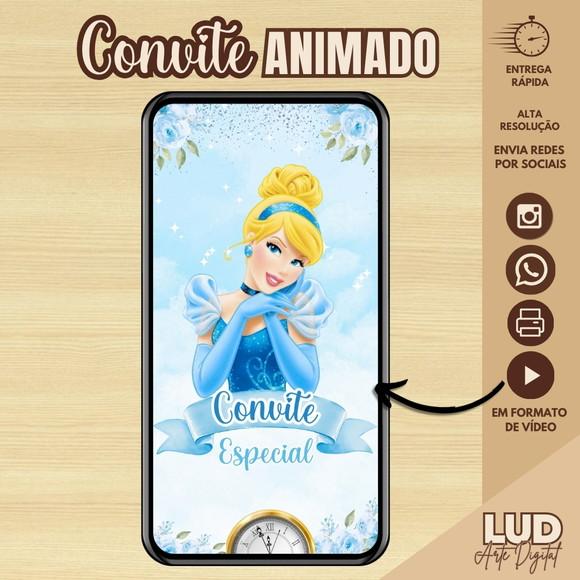 Convite Animado Cinderela