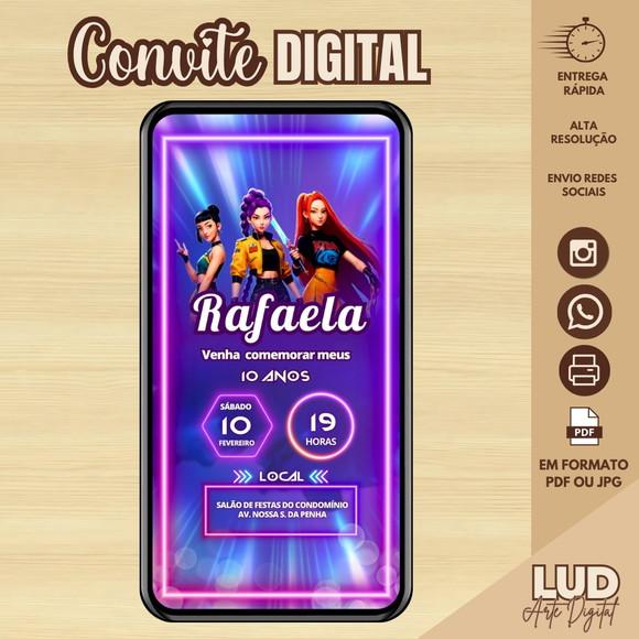 Convite Digital Guerreiras do K-pop