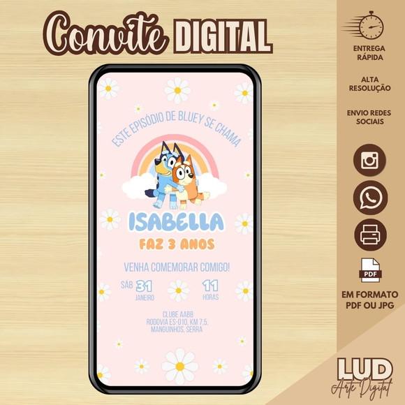 Convite Digital Bluey