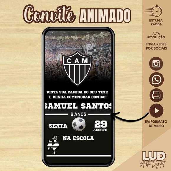Convite Animado 30s Futebol