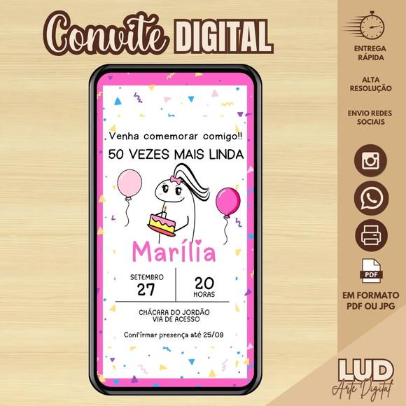 Convite Digital Adulto Bento Flork