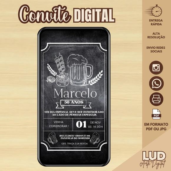 Convite Digital Adulto Boteco/cerveja