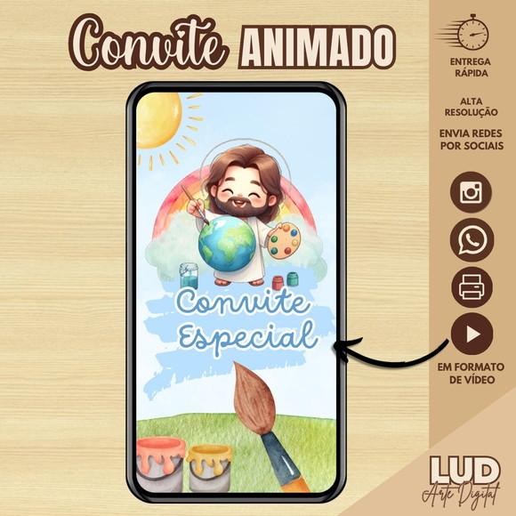 Convite Animado Pintando o 7/ o Maior Pintor do Mundo
