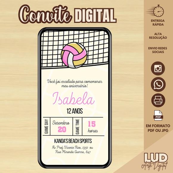 Convite Digital Vôlei