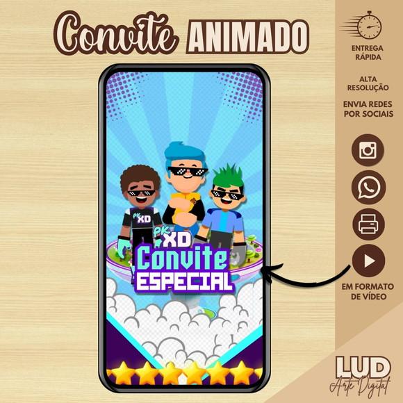 Convite Animado Pk Xd