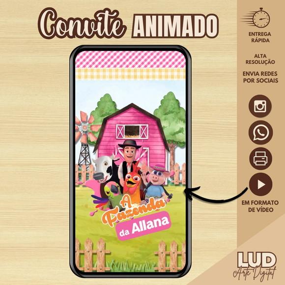 Convite Animado Fazenda/fazendinha do Zenon
