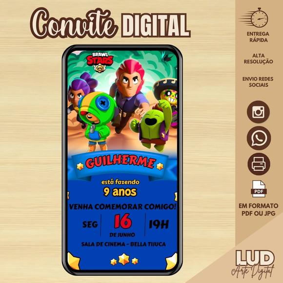Convite Digital Brawl Star
