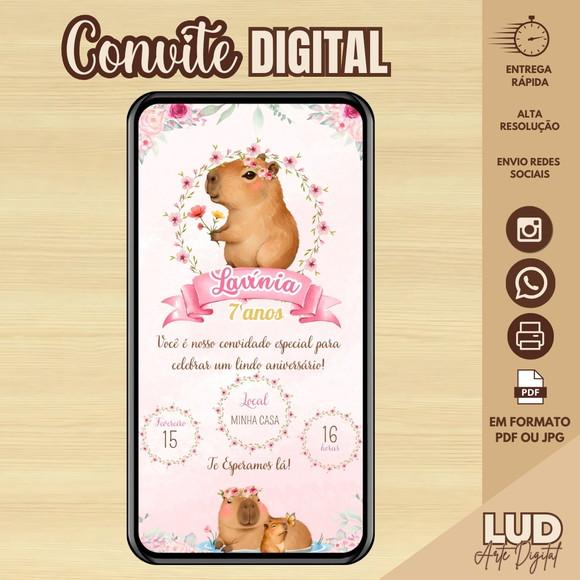 Convite Digital Capivara