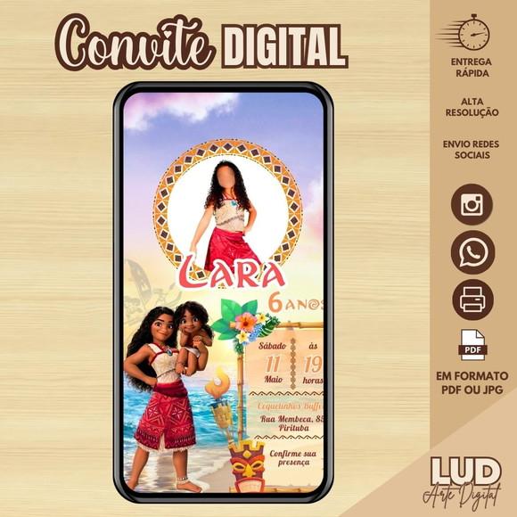 Convite Digital Moana 2